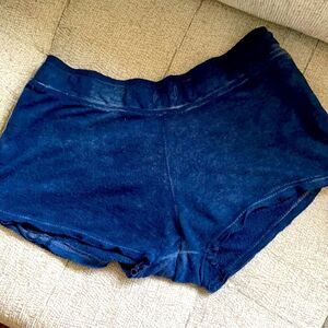 Ocean Drive navy blue cotton stretchy shorts